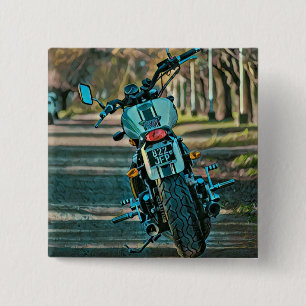 Bóton Quadrado 5.08cm presentes de motocicleta para namorado
