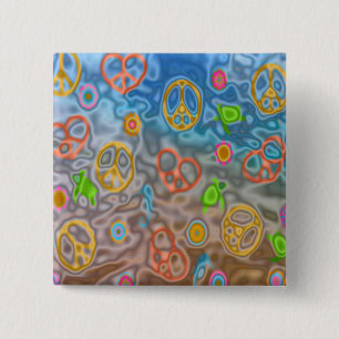 Bóton Quadrado 5.08cm Presentes de Roupa de vida no oceano Pacífico retr