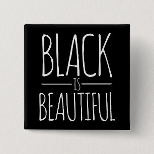 Bóton Quadrado 5.08cm Preto é Bonito