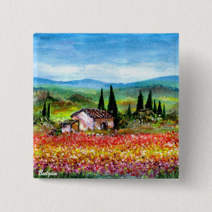 BÓTON QUADRADO 5.08CM PRIMAVERA NA TOSCANA