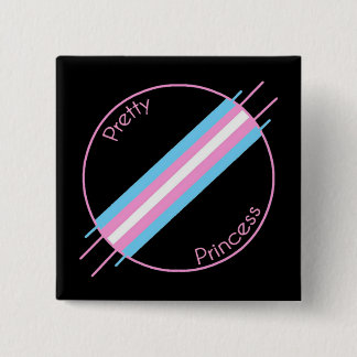 Bóton Quadrado 5.08cm Princesa bonito Pin