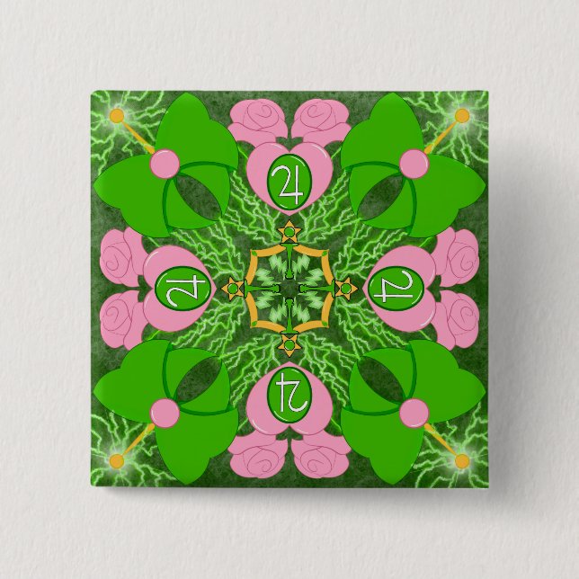 Bóton Quadrado 5.08cm Princesa de Júpiter (Frente)