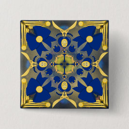 Bóton Quadrado 5.08cm Princesa de Urano