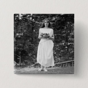Bóton Quadrado 5.08cm Princesa IDA Cantacuzene: 1922