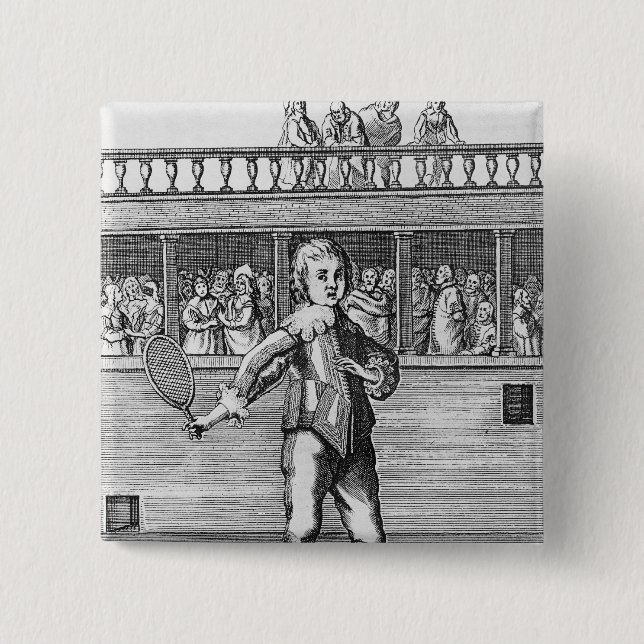 Bóton Quadrado 5.08cm Príncipe James duque de York (Frente)