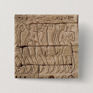 Bóton Quadrado 5.08cm Prisioneiros Philistine que estão sendo conduzido