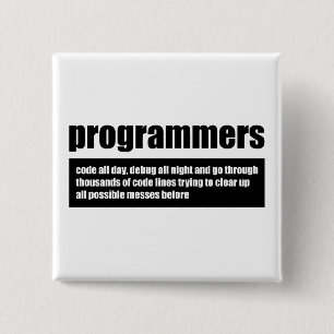 Bóton Quadrado 5.08cm Programadores