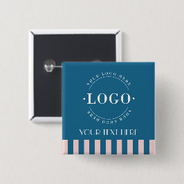 Bóton Quadrado 5.08cm Promoção comercial de logotipos colorido da empres