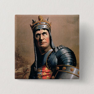 Bóton Quadrado 5.08cm Propaganda para 'John McCullough como Richard III