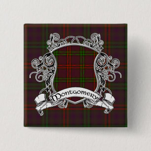 Bóton Quadrado 5.08cm Protetor do Tartan de Montgomery