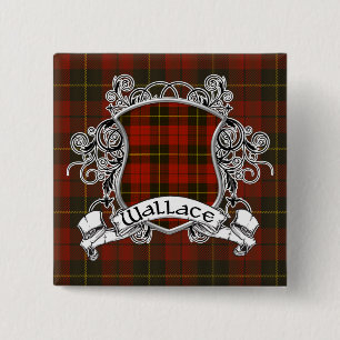 Bóton Quadrado 5.08cm Protetor do Tartan de Wallace