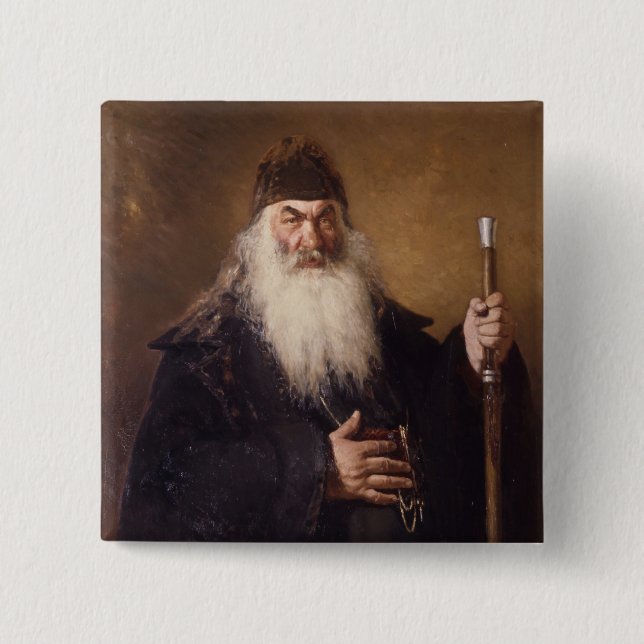 Bóton Quadrado 5.08cm Protodiakon (Frente)