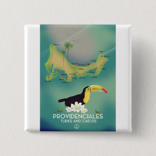 Bóton Quadrado 5.08cm Providenciales turks e caicos