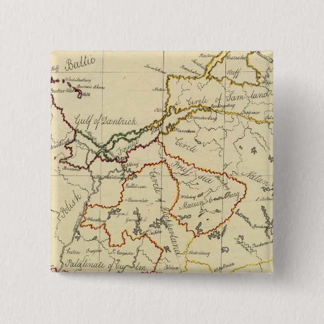 Bóton Quadrado 5.08cm Prússia 3 (Frente)