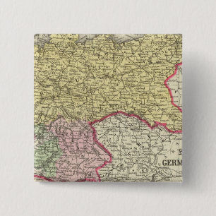Bóton Quadrado 5.08cm Prússia, Estados Alemães