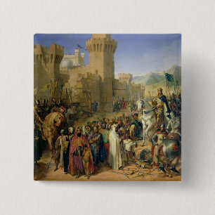 Bóton Quadrado 5.08cm Ptolemais dado a Philip Augustus