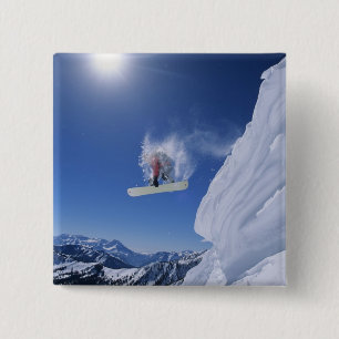 Bóton Quadrado 5.08cm Pulando para o Canyon Cobra Creek de Clayton