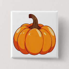 Bóton Quadrado 5.08cm Pumpkin Bonito