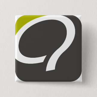 Bóton Quadrado 5.08cm Q- botão - chartreuse