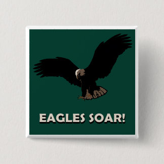 Bóton Quadrado 5.08cm Quadrado de Eagle do vôo