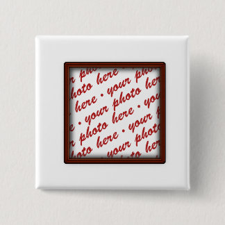 Bóton Quadrado 5.08cm Quadro de Imagem Marrom para qualquer ocasião