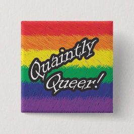 Bóton Quadrado 5.08cm Quaintly panasca! Botão