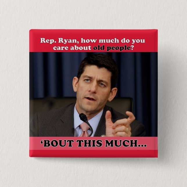 Bóton Quadrado 5.08cm Quanto Você Se Importa Com Pessoas Velhas? (Frente)