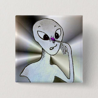 Bóton Quadrado 5.08cm Que está este em meu nariz?