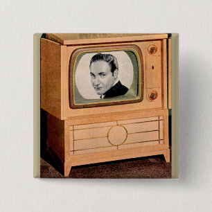 Bóton Quadrado 5.08cm Quem está na TV?