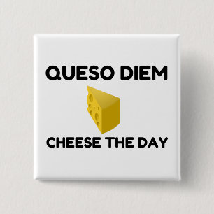 Bóton Quadrado 5.08cm Queso Diem