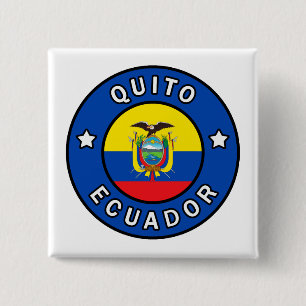 Bóton Quadrado 5.08cm Quito Equador