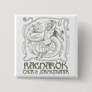 Bóton Quadrado 5.08cm Ragnarök
