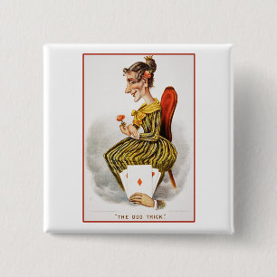 Bóton Quadrado 5.08cm Rainha dos Ouros