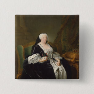 Bóton Quadrado 5.08cm Rainha Sophia Dorothea de Hanover