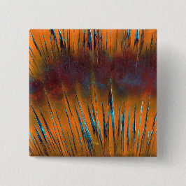 Bóton Quadrado 5.08cm Raios Coloridos Vintage