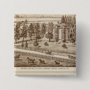 Bóton Quadrado 5.08cm Ranches, Hanford, Cal