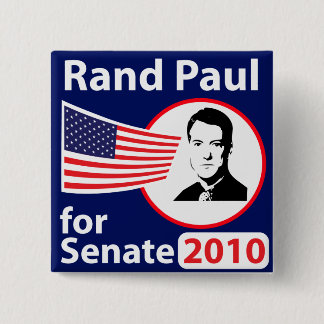 Bóton Quadrado 5.08cm Rand Paul para o botão do Senado 2010