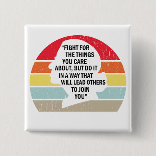 Bóton Quadrado 5.08cm RBG, Ruth Bader Ginsburg