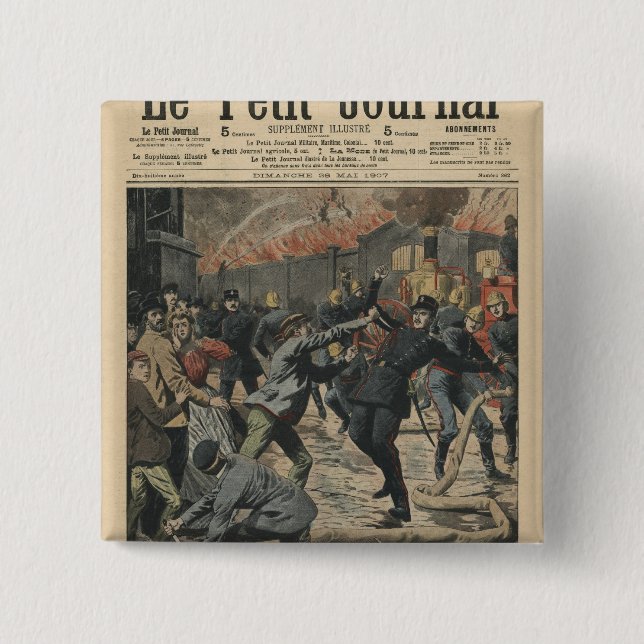 Bóton Quadrado 5.08cm Realizações de Apache (Frente)