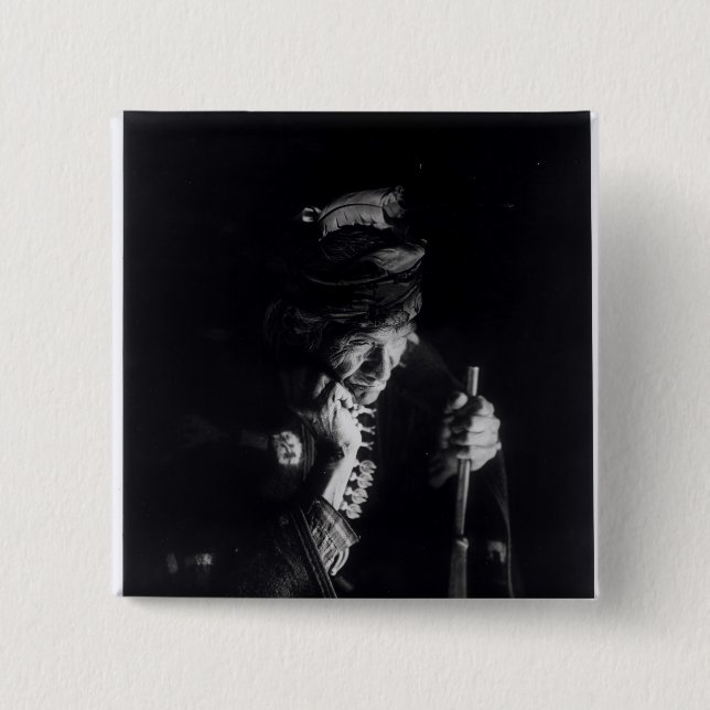 Bóton Quadrado 5.08cm Recordações amargas, c.1915 (Frente)