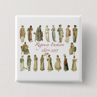 Bóton Quadrado 5.08cm Regency Fashion 1809-1815