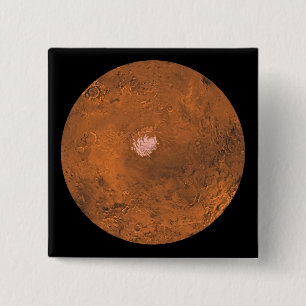 Bóton Quadrado 5.08cm Região do mare australe de Marte