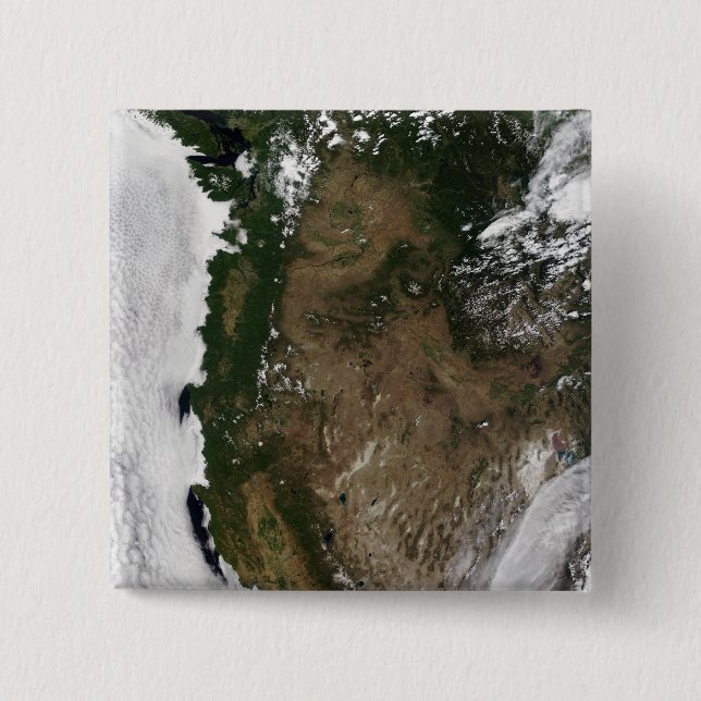 Bóton Quadrado 5.08cm Região Noroeste do Pacífico dos Estados Unidos (Frente)