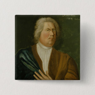 Bóton Quadrado 5.08cm Rei Frederick William Eu de Prússia, 1737