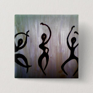 Bóton Quadrado 5.08cm Rejoyce por Kenya Verrett