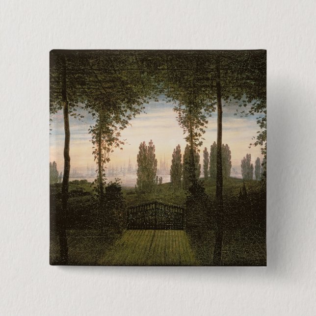 Bóton Quadrado 5.08cm Relembrança de Johann Brema (Frente)