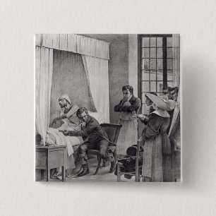Bóton Quadrado 5.08cm Rene Theophile Hyacinthe Laennec