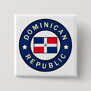 Bóton Quadrado 5.08cm República Dominicana