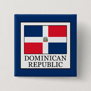 Bóton Quadrado 5.08cm República Dominicana