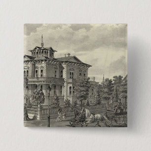 Bóton Quadrado 5.08cm Residência de Arguello